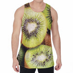 Kiwi 3D Print Men's Velvet Tank Top