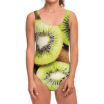 Kiwi 3D Print One Piece Swimsuit