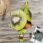 Kiwi 3D Print One Shoulder Bodysuit