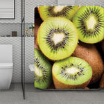 Kiwi 3D Print Polyester Shower Curtain