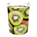 Kiwi 3D Print Round Laundry Basket