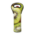 Kiwi 3D Print Single Neoprene Wine Tote