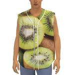 Kiwi 3D Print Sleeveless Baseball Jersey