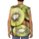 Kiwi 3D Print Sleeveless Baseball Jersey
