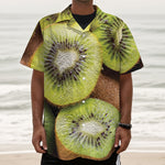 Kiwi 3D Print Textured Short Sleeve Shirt