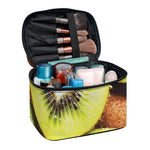 Kiwi 3D Print Travel Makeup Bag