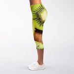 Kiwi 3D Print Women's Capri Leggings