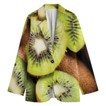 Kiwi 3D Print Women's Cotton Blazer