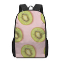 Kiwi Slices Pattern Print 17 Inch Backpack