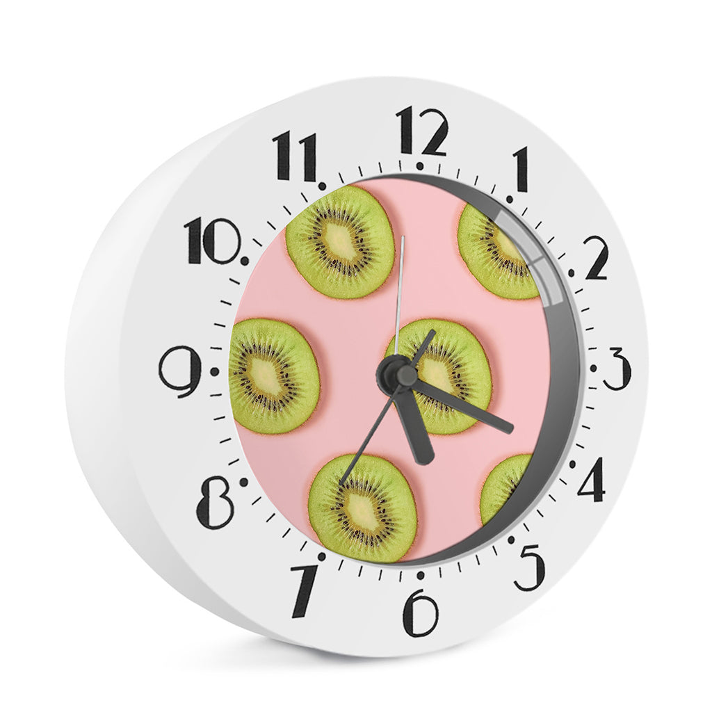 Kiwi Slices Pattern Print Alarm Clock
