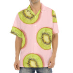 Kiwi Slices Pattern Print Aloha Shirt