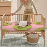 Kiwi Slices Pattern Print Baby Crib Sheet