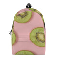 Kiwi Slices Pattern Print School Backpack