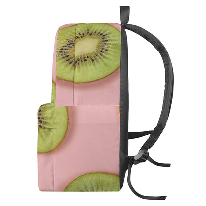 Kiwi Slices Pattern Print Backpack