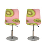 Kiwi Slices Pattern Print Bar Stool Covers