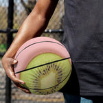 Kiwi Slices Pattern Print Basketball