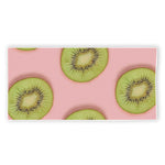 Kiwi Slices Pattern Print Beach Towel