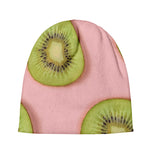 Kiwi Slices Pattern Print Beanie