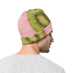 Kiwi Slices Pattern Print Beanie