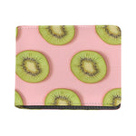 Kiwi Slices Pattern Print Bifold Wallet