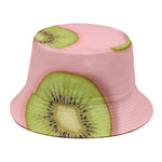 Kiwi Slices Pattern Print Bucket Hat