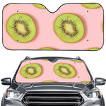 Kiwi Slices Pattern Print Car Windshield Sun Shade