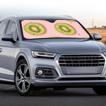 Kiwi Slices Pattern Print Car Windshield Sun Shade