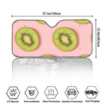Kiwi Slices Pattern Print Car Windshield Sun Shade