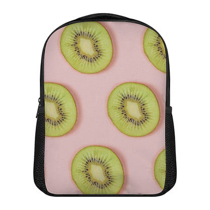 Kiwi Slices Pattern Print Casual Backpack