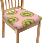 Kiwi Slices Pattern Print Chair Cushion Cover