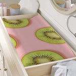 Kiwi Slices Pattern Print Changing Pad Cover