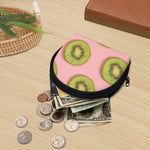 Kiwi Slices Pattern Print Coin Purse