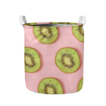 Kiwi Slices Pattern Print Collapsible Laundry Basket