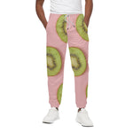 Kiwi Slices Pattern Print Cotton Pants