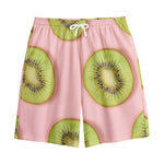 Kiwi Slices Pattern Print Cotton Shorts