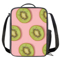 Kiwi Slices Pattern Print Crossbody Lunch Bag