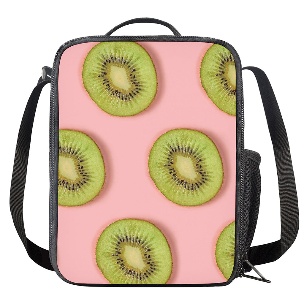 Kiwi Slices Pattern Print Crossbody Lunch Bag