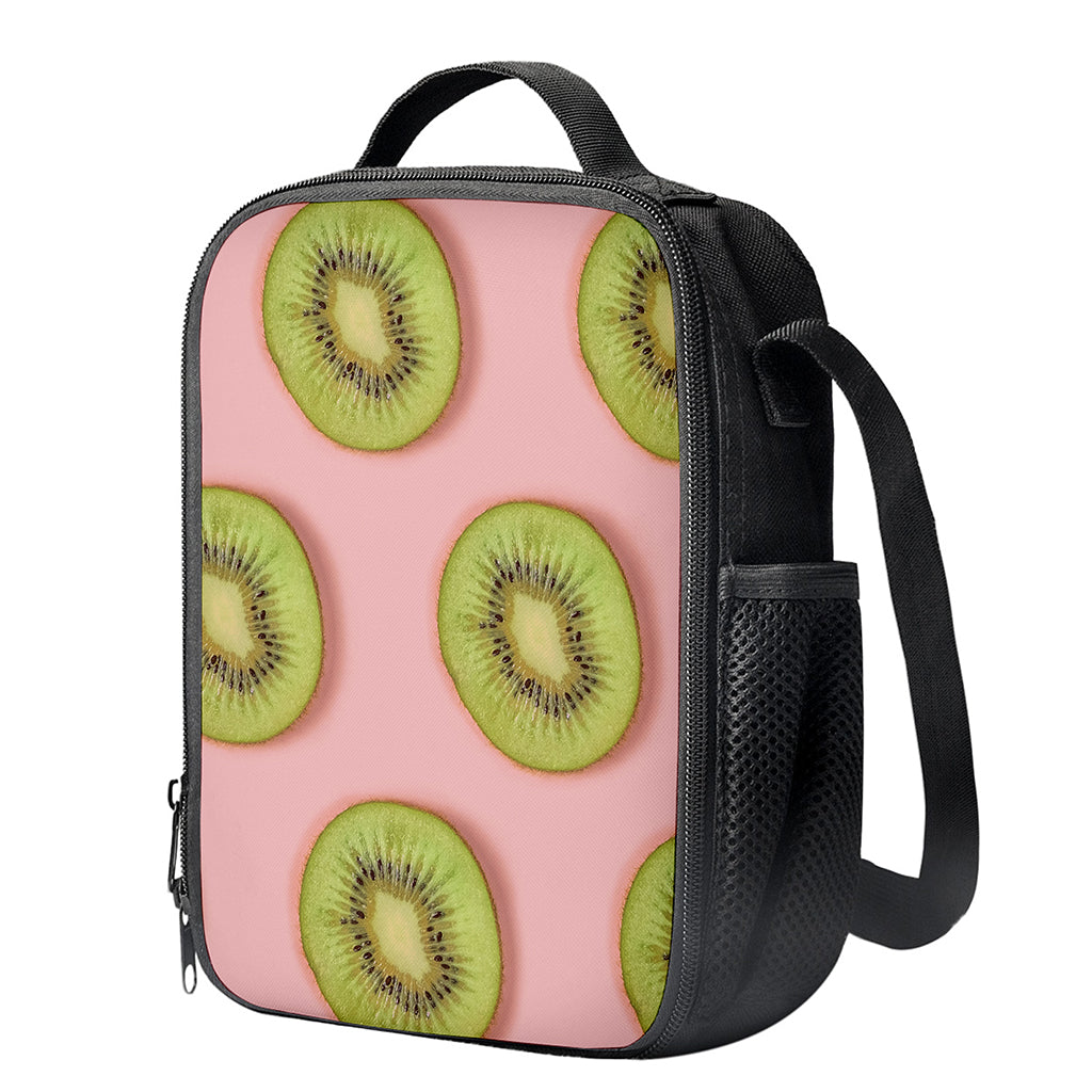 Kiwi Slices Pattern Print Crossbody Lunch Bag
