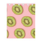 Kiwi Slices Pattern Print Curtain