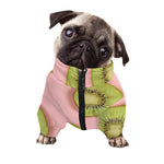 Kiwi Slices Pattern Print Dog Zip Up Jacket