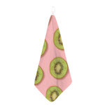 Kiwi Slices Pattern Print Hand Towel