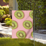 Kiwi Slices Pattern Print House Flag