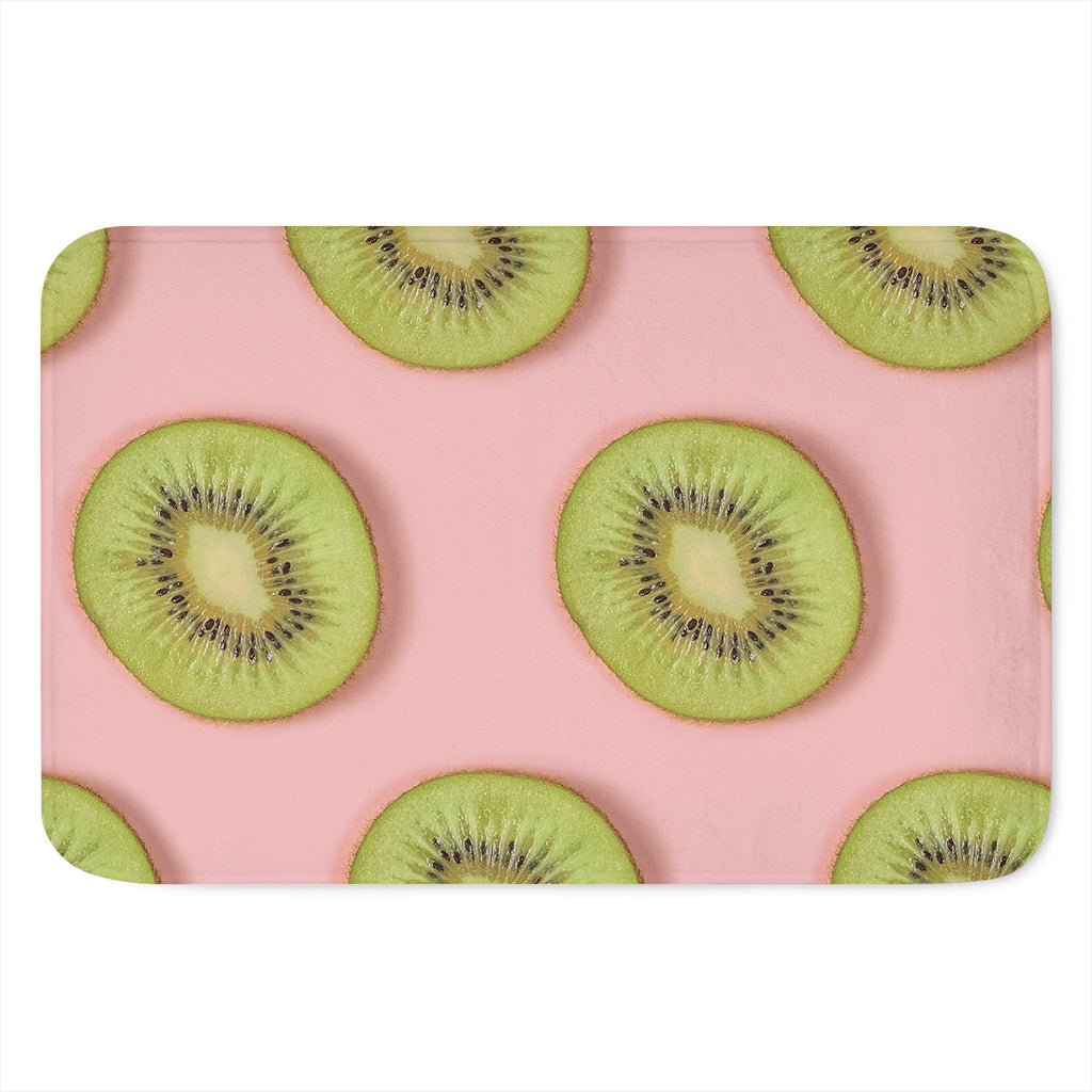 Kiwi Slices Pattern Print Indoor Door Mat