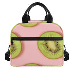Kiwi Slices Pattern Print Insulated Lunch Bag