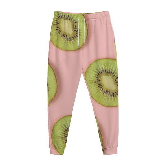 Kiwi Slices Pattern Print Jogger Pants