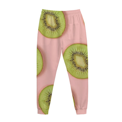 Kiwi Slices Pattern Print Jogger Pants