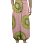 Kiwi Slices Pattern Print Lantern Pants