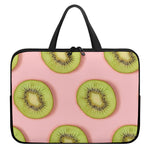 Kiwi Slices Pattern Print Laptop Sleeve With Handle