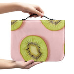 Kiwi Slices Pattern Print Leather Bible Cover