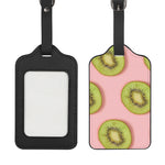 Kiwi Slices Pattern Print Luggage Tag